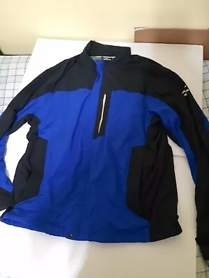 Mizuno Impermalite XXL 2xl Rain Jacket Coat Blue Black Polyester • $29.99