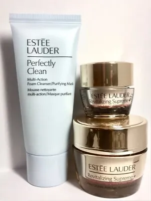 £29.99 • Buy Estee Lauder Revitalizing Supreme Cream 15ml Eye Cream 5ml & Foam Cleanser 30ml