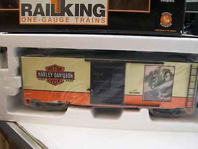 MTH RailKing One/G Gauge Harley Davidson Unibody Tank Car 70-73029 New In Box  • $379.99