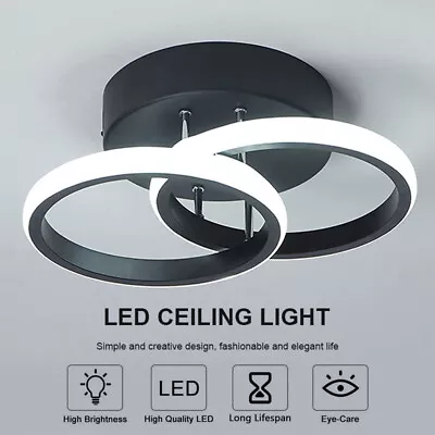 Modern LED Lamp Ceiling Lights Ceiling Light Chandeliers For Living Room Bedroom • £15.59