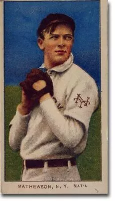 CHRISTY MATHEWSON 1909 T206 Tobacco Card Dark Cap NEW YORK GIANTS POST CARD • $3.95