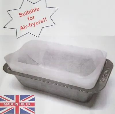 Loaf Tin Liners 1lb And 2lb Non Stick Greaseproof Air Fryer Microwave Safe Cake • £4.79