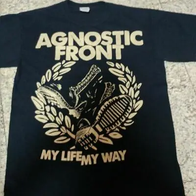 Agnostic Front T-shirt My Life My Way Hardcore Punk Rock Band T-shirt TE2760 • $23.99