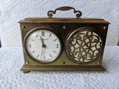 Remembrance Swiss Made Mechanical Music Box  Alarm Clock  • $15