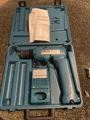 VINTAGE MAKITA 6095D 9.6V 3/8  Cordless Drill / Driver Case (no Battery) Tested • $29.99