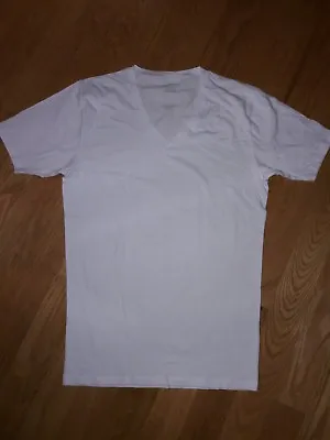 Tommy John Undershirt Cotton Basics Deep V Neck T-Shirt White.Choose Size • $15.99