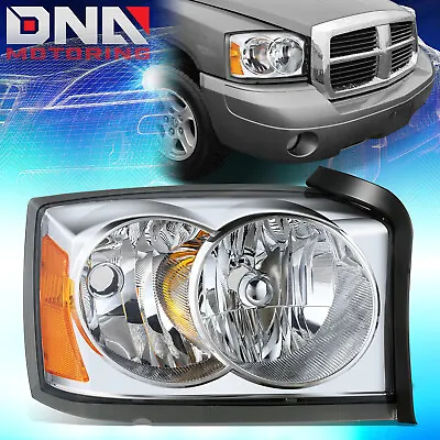 For 2006-2007 Dodge Dakota Passenger Side Chrome Housing OE Style Headlight Lamp • $77.03