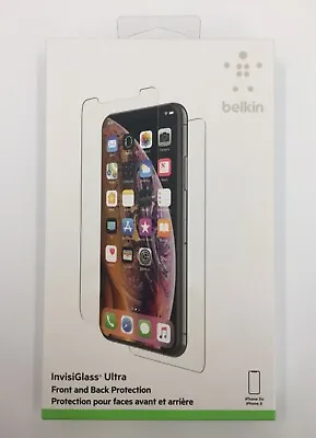 $10 • Buy Belkin InvisiGlass Ultra Front And Back Protection - IPhone Xs / X