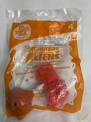 Monsters Vs Aliens Action Toy Figure 2009 McDonald’s Happy Meal Dr. Cockroach #4 • $7.88
