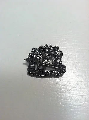 $10.99 • Buy Vintage Birds&Blooms Limited Edition 2001 Pewter Brooch Pin Flowers Cart   #200
