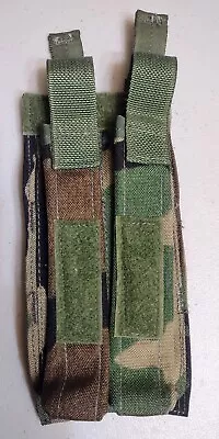 Woodland Camo Molle  - Mp-5 Double Mag Pocket - Unused • $29.99