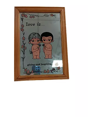 Vintage Kim Casali 1977 Love Is... Giving And Forgiving Framed Mirror Artwork  • £9.99