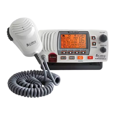 Cobra MRF77W GPS Fixed Mount Marine Radio DSC-capable GPS Rewind Say Again NOAA • $229.95