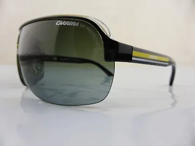 $119 • Buy Carrera TOPCAR Sunglasses Black Crystal Yellow - Grey Gradient Lens W/ Hard Case