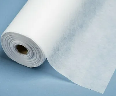 5 Metres Of Professional Quality White Iron On Fusible LIGHTWEIGHT Interfacing  • £5.99