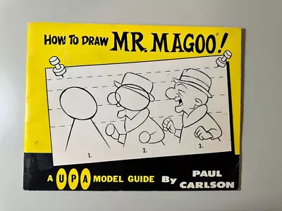 Vintage 1973 UPA Model Guide How To Draw Mr. Magoo By Paul Carlson VERY RARE • $299