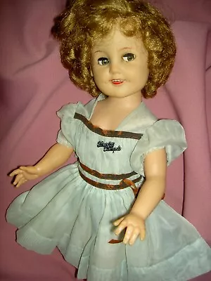 Ideal 1958 FLIRTY Eyes SHIRLEY TEMPLE 17  Doll ST-17-1 Original Clothing & Pin • $119