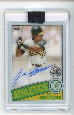 2020 Topps Clearly Authentic Jose Canseco Oakland A's AUTO • $1.25