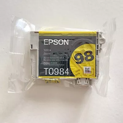 Epson 98 T0984 Yellow Ink GENUINE Sealed For Artisan 700 710 725 730 800 810 835 • $7.95