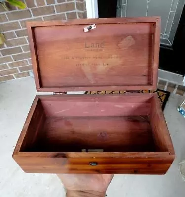 Vintage LANE Miniature WOODEN CEDAR CHEST Spanish Fort Alabama ALA • $25