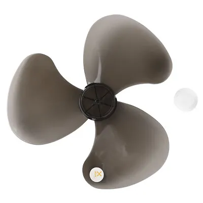 Fan Blade 16 Inch 3 Leaves With Nut Cover For Standing Pedestal Fan Table Fanner • £9.92