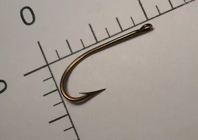 MUSTAD Size 4 Fly/BAIT Hooks O'SHAUGHNESSY FORGED KIRBED BRONZED NORWAY 3831 • $11.99