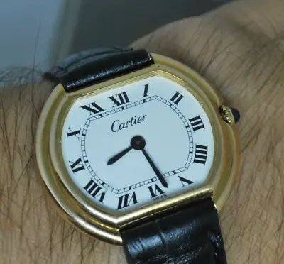 VINTAGE CARTIER ELLIPSE MANUAL WIND MOVEMENT SWISS MADE 24x34MM • $990