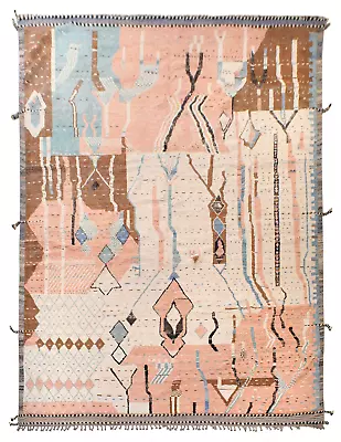 11'11  X 18'6  Handmade Contemporary Moroccan Wool Rug M9 • $3094