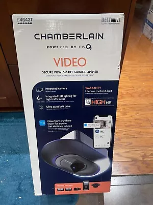 Chamberlain 3/4 HP Smart Garage Door Opener W/LED LightCameraBelt Drive B4643T • $233.33