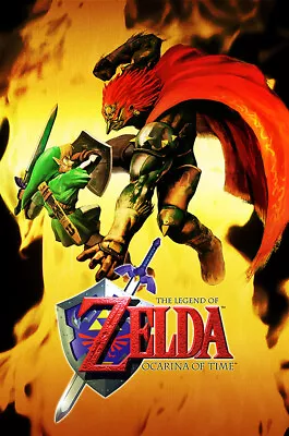 Legend Of Zelda Ocarina Of Time 3D N64 3DS Premium POSTER MADE IN USA - ZELO09 • $18.48