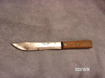 Slightly Used Vtg Case Xx Forged 431-6 Fixed Blade Kitchen Knife Bowie Butcher • $40.49