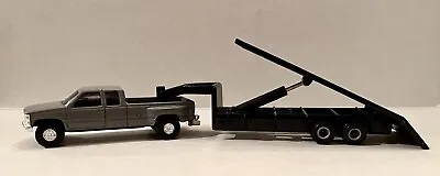 $45.50 • Buy Vintage Dually Chevy 1/64 Pickup Truck Ertl 3500 Hydraulic Cylinder Trailer Mint
