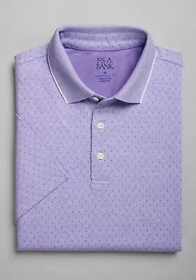 Jos. A. Bank Mens Traditional Fit Polo Shirt Large Tall NWT Short Sleeves Purple • $22.49