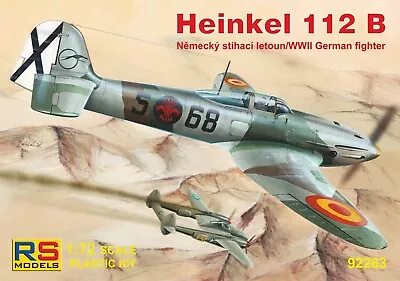 RS Models 1/72 Heinkel 112 B Spain A.F. Plastic Model Kit! • $19.90