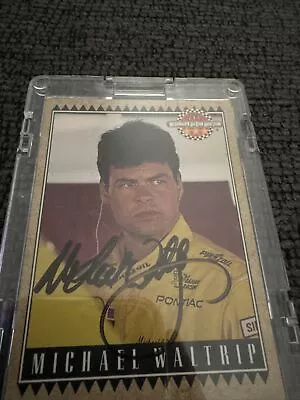 Michael Waltrip WINSTON CUP VINTAGE MAXX Signed NASCAR Card Autograph • $7.99