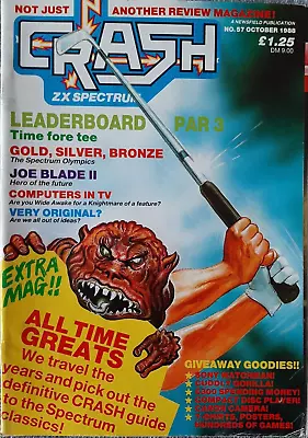 CRASH Sinclair ZX Spectrum Magazine - Issue # 57 - October 1988 - RARE • £5.99