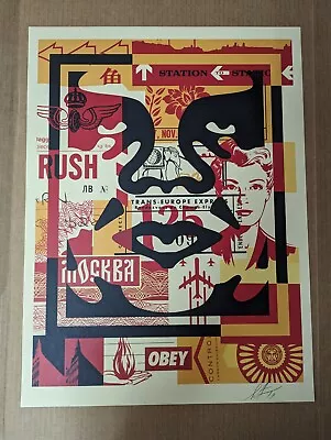 SHEPARD FAIREY OBEY GIANT Middle Face Collage Icon Print Andre Station Warhol • £27.78