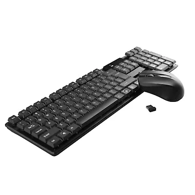 Wireless Keyboard & Optical Mouse USB Receiver Ergonomic For Windows Mac Laptop • $23.95