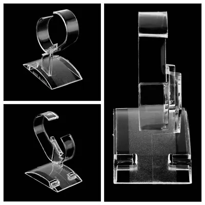 10/20Pc Clear Bracelet Watch Stand Rack Display Holder Acrylic Jewelry Showcases • £6.99