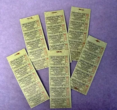 Over 20 White Swan Amusement Park Tickets Pgh. Pa • $9.95