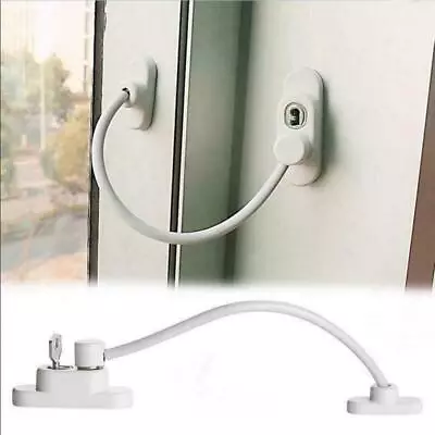 Restrictor Child Safety Stainless Key A Lockable Window Security Cable Lock Door • $11.99