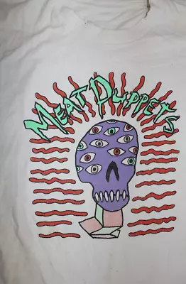 Meat Puppets Monsters T-Shirt Short Sleeve Cotton White Men Size S To 5XL • $19.99