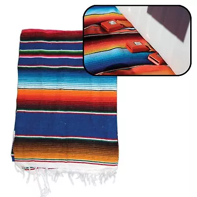 Hot Rod Interior Kit - Blue Authentic Mexican Indian Blanket VPAINTBL Custom   • $82.68