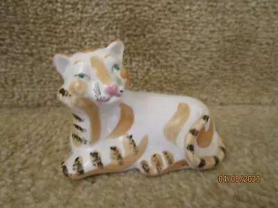 Dulevo USSR Porcelain  Figure - Cat / Tiger • £10