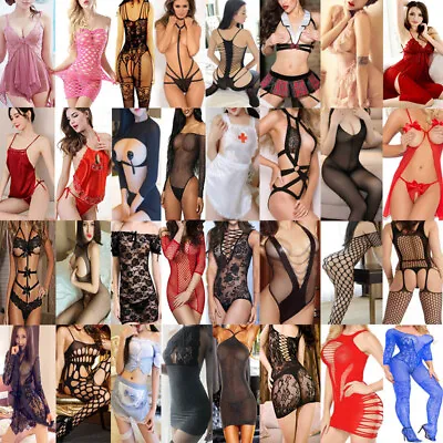 Lot Women Sexy Lingerie Dress G-string Underwear Babydoll Sleepwear Nightwear • $5.69