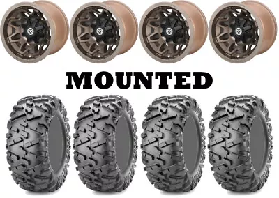 Kit 4 Maxxis Bighorn 2.0 Tires 25x8-12/25x10-12 On Moose 416X Bronze Wheels FXT • $1260