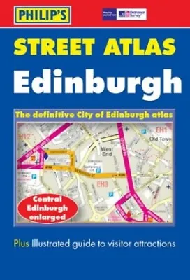Philip's Street Atlas Edinburgh Paperback Book The Cheap Fast Free Post • £3.59
