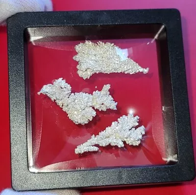 17 Grams (.55 Troy Oz) Ultra Pure .999 + Fine SILVER CRYSTALLINE Nuggets In Case • $34.99