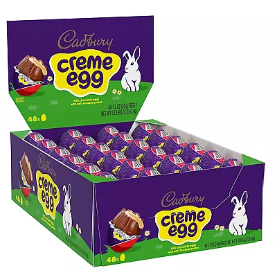 £50.97 • Buy CADBURY CREME EGG Milk Chocolate Candy, Easter, 1.2 Oz Eggs (48 Count)