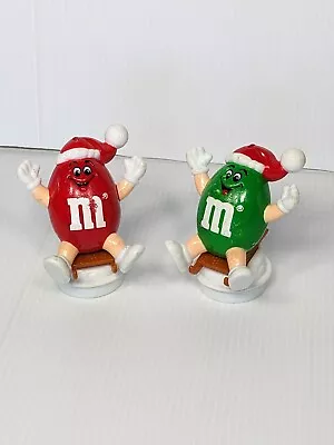 2x M&M's Vintage Collectible 1993 M&M Candy Topper Christmas Sled • $24.95